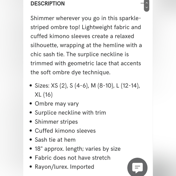 Venus Ombre Stripe Wrap Top - Picture 8 of 8